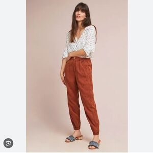 Anthropologie Rowan Embroidered Joggers